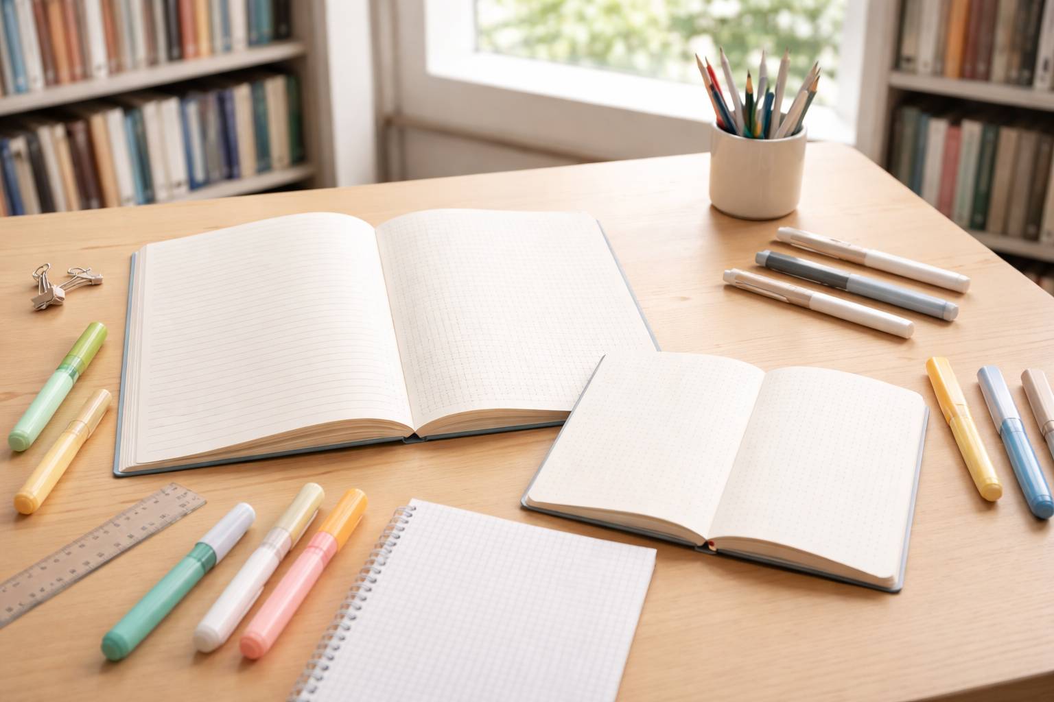 Cómo elegir el cuaderno perfecto según tu forma de estudiar: A4 vs A5, rayado, cuadriculado y dotted